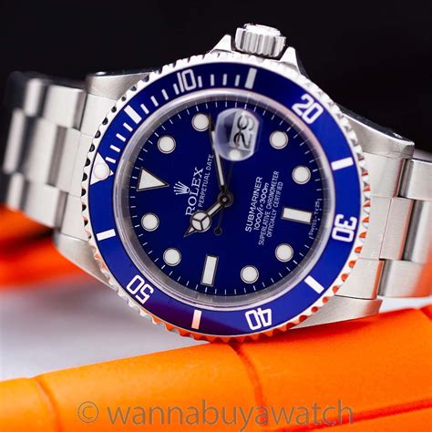 rolex 16610 box|Rolex 16610 blue bezel.